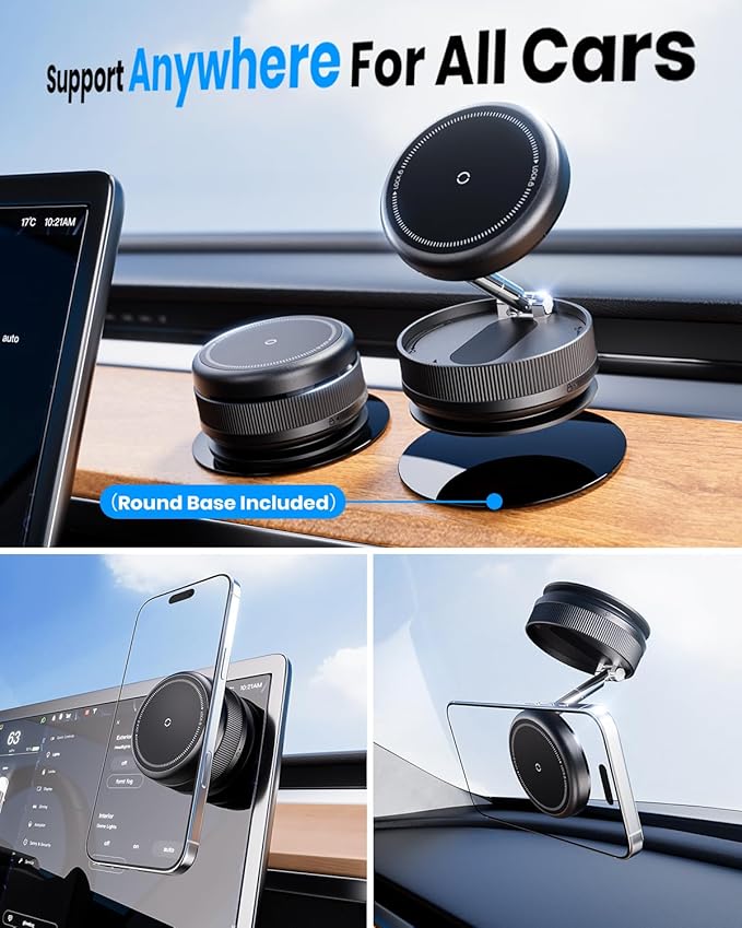 2026 Upgraded 360° Vacuum Magnetic Car Phone Holder - Image 2