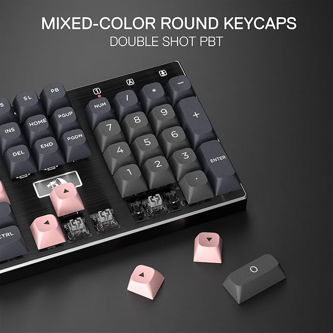 Redragon K556 SE Wired Gaming Keyboard, 104 Keys Hot-Swap Mechanical Keyboard - Image 6