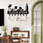 Personalized Wine Key Holder Wall Mount, Custom Metal Key Rack Key Holder - Image 3