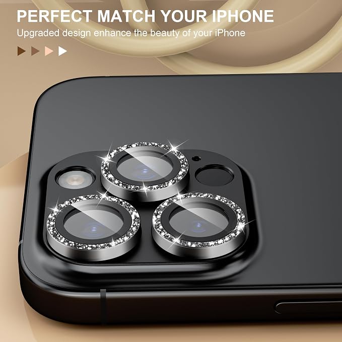 beuxece Compatible for iPhone 16 Pro/iPhone 16 Pro Max Camera Lens Protector - Image 4