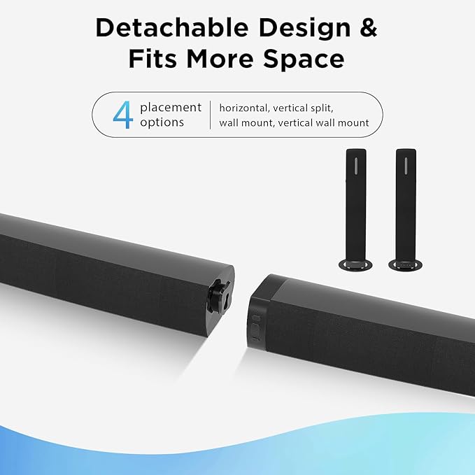 Sound Bar for Smart TV, 90W Soundbar - Image 8