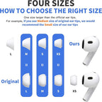 4 Pairs Ear Tips for AirPods Pro 1 & 2 Noise Cancellation Add Grip Sport - Image 2