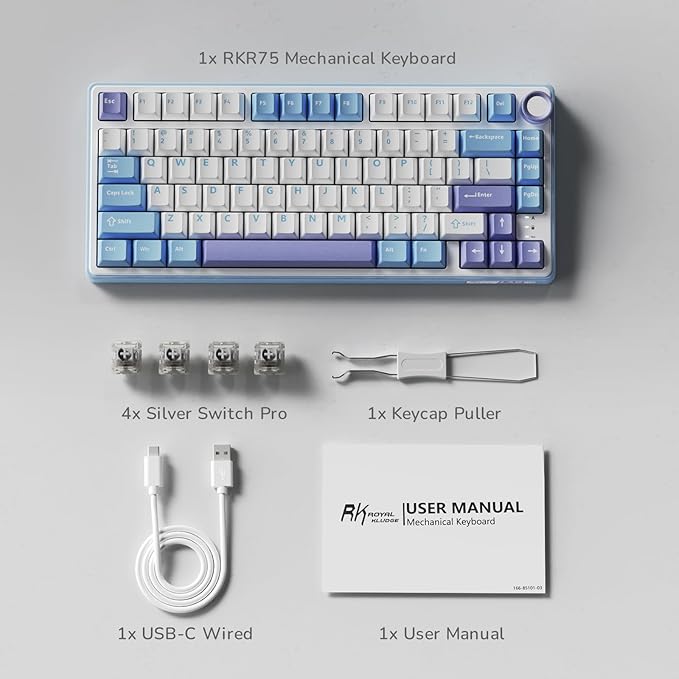 RK ROYAL KLUDGE R75 Mechanical Keyboard Wired - Image 8