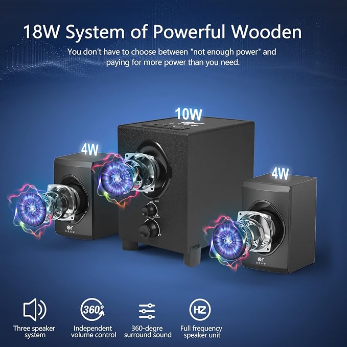 OROW Bluetooth Computer Speakers, PC Speaker - Image 8