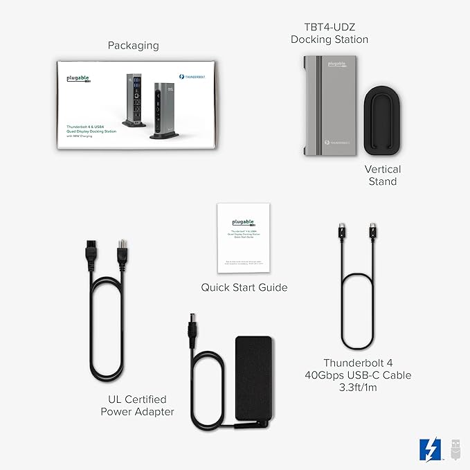 Plugable 16-in-1 Thunderbolt 4 Dock – Dual 4K Monitors - Image 8