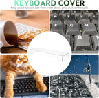 Keyboard Cover Acrylic Keypad Cover: Cabilock Clear Keyboard Dust, Anti Cat - Image 5