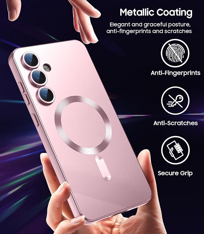 Magnetic for Samsung Galaxy S24 Case Slim Soft Silicone Bumper Shockproof - Image 6