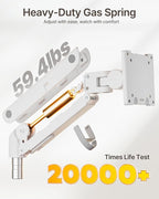 monTEK Dual Monitor Arm for up to 57" and 59.4 lbs Ultrawide Screen, Aluminum - Image 4