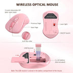 Wireless Keyboard and Mouse Combo, EDJO 2.4G Full-Sized Ergonomic Computer - Image 4