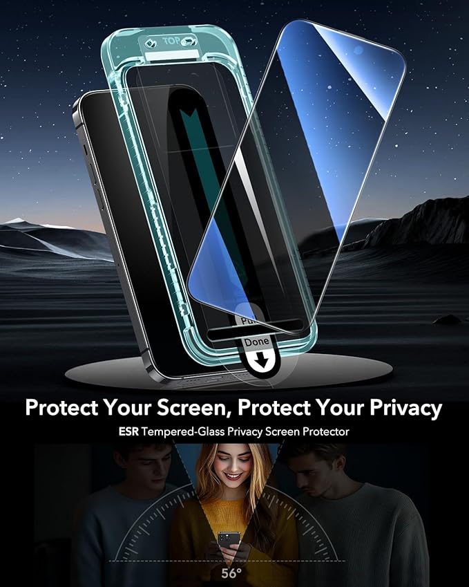 ESR 3 Pack for iPhone 14 Pro Max Privacy Screen Protector, Anti-spy - Image 2