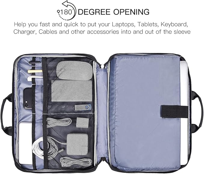 imComor 15.6 Inch Laptop Sleeve Bag, Men Women TSA Case - Image 2
