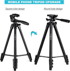 55" Phone Tripod, PHOPIK Aluminum Extendable Tripod Stand - Image 6