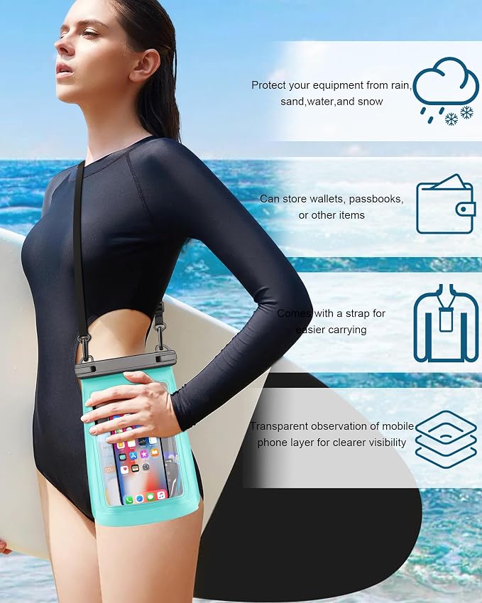2L Waterproof Phone Pouch for iPhone 16 15 14 11 Pro Max & Galaxy S24 S21 - Image 6