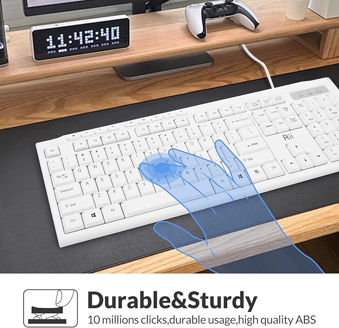Rii RK907 Ultra-Slim Compact USB Wired Keyboard - Image 7
