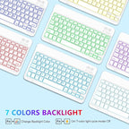 Keyboard Case for Samsung Galaxy Tab A9 Plus 5G 11 inch 2023, 7 Color Backlit - Image 5
