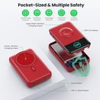 Magnetic Portable Charger for iPhone, 3-in-1 10800mAh Qi2 15W Wireless Power - Image 6