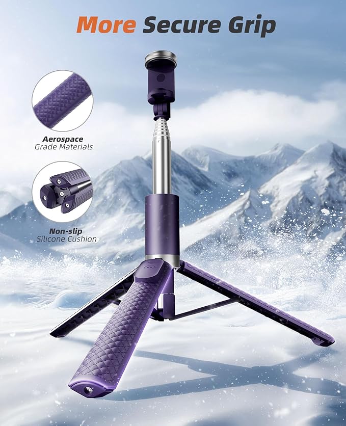 62" Phone Tripod & Selfie Stick, Tripod - Image 4