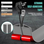 Floor Cord Cover Cavity 0.8"x0.37" Self Adhesive Cord Hider, 10FT Low Profile - Image 5