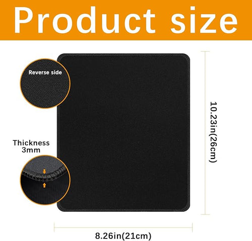 12 PCS Black Mouse pad Bulk - Image 2