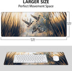 Mallard Ducks Large Mouse Pad, Gaming Mouse Pad, Keyboard Mat, Non-Slip Rubber - Image 3