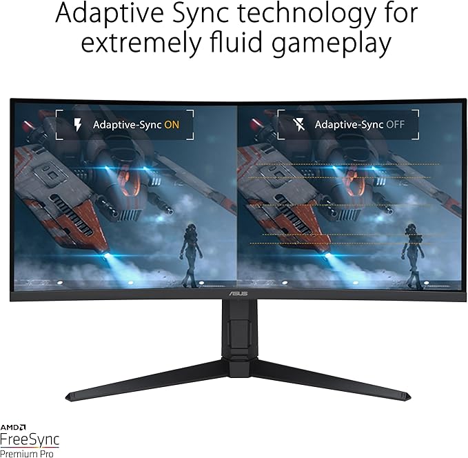 ASUS TUF Gaming 34” 1440P 1500R Curved Monitor - Image 4
