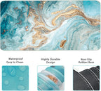 Keyboard Mouse Pad Set, Extended Mouse Pad+Keyboard Wrist Rest Support - Image 5