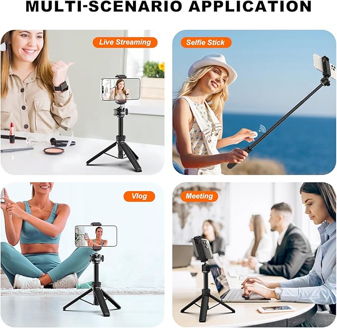 COMAN MT30-Pro Extendable Phone Tripod, 61cm Cell Phone Tripod Stand - Image 3