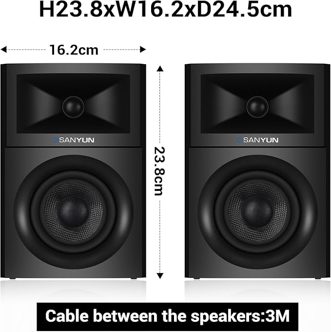 SW205 4" Bookshelf Speakers | Immersive HiFi Audio - Image 2