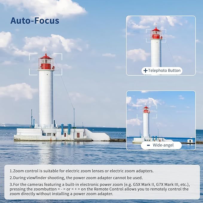AODELAN for Canon Rechargeable Wireless Shutter Release Camera Remote Control - Image 4