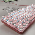 EWEADN TK100 Typewriter Keyboard Wired Mechanical Keyboard, 104 Keys Aesthetic by SEUNKWANG