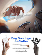 LISEN Multi Charging Cable, 3 in 1 Charging Cable, Retractable Car Charger - Image 3