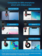 10 in 1 Cell Phone Camera Lens Kit, Wide Angle Lens & Macro Lens+Fisheye - Image 6
