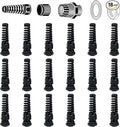 18 Pcs Waterproof Cable Gland, PG13.5 Thread, Made of PA66 Material, waterproof by Aandxmok