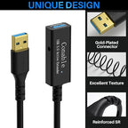USB 3.0 Active Extension Cable 25 Feet, Long USB Type-A Male to Female Extender - Image 2