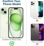 AGVEE 3+3 6 Pack for iPhone 15 6.1" / 15 Plus 6.7" Camera Lens Cover Protector - Image 2