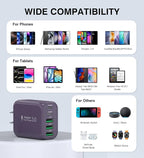 50W 2-Pack USB C Wall Charger Block, 5-Port C Charger Fast Charging Block PD - Image 5