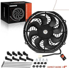 A-Premium 10'' 10 inch Universal Slim Fan Electric Radiator Cooling Fan Assembly - Image 9