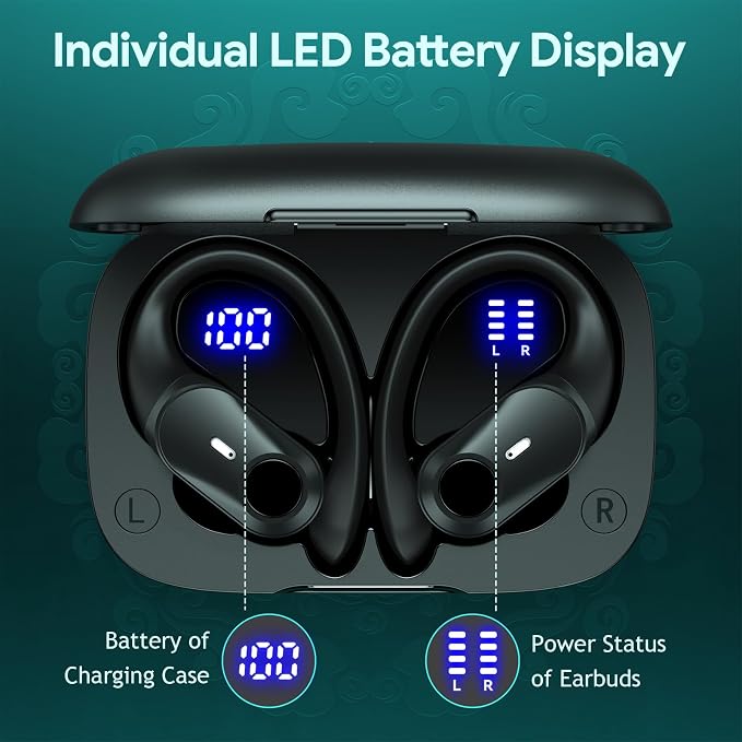 GOLREX Active Noise Cancelling Ear Buds Wireless Earbuds Bluetooth Headphones - Image 4