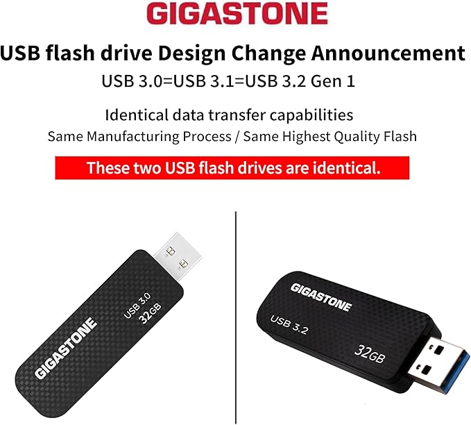 Gigastone Z30 32GB USB3.0 Flash Drive, Capless Retractable Design Pen Drive - Image 2