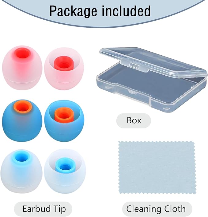Silicone Replacement Earbud Tips Earbud Covers Ear Tips Fit - Image 7