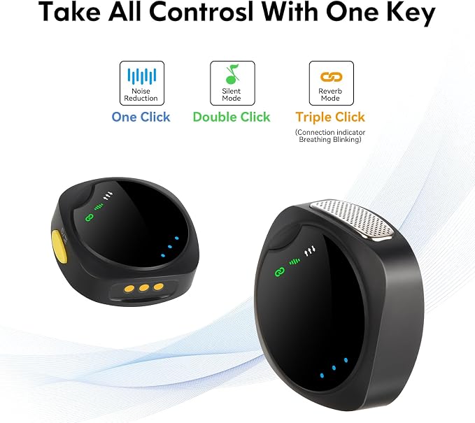 Wireless Lavalier Microphone for iPhone/Android, Lapel Mics - Image 3