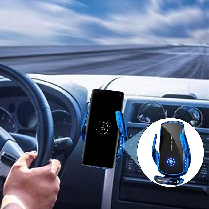 Wireless Car Charger Mount Automotive Electric Induction 15W Fast Charging Auto - Image 2