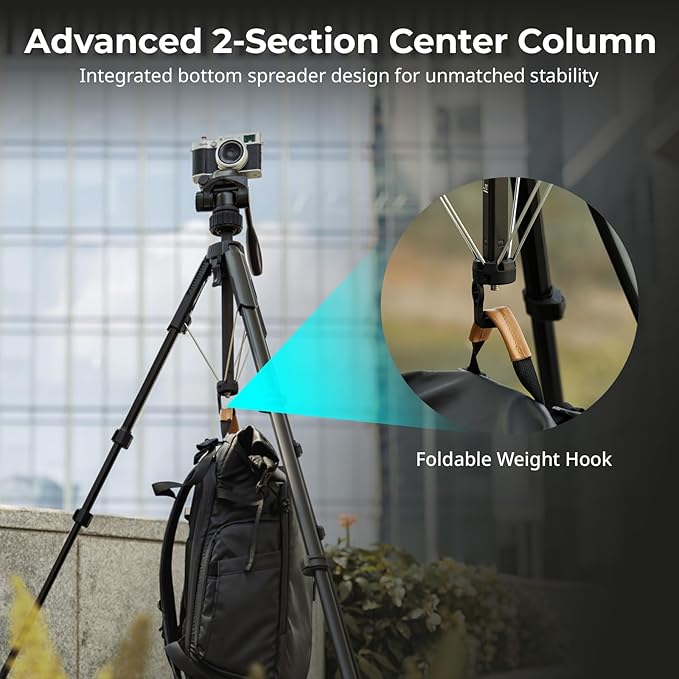 SmallRig 71" Camera Tripod Stand AP-21, Travel Tripod - Image 2