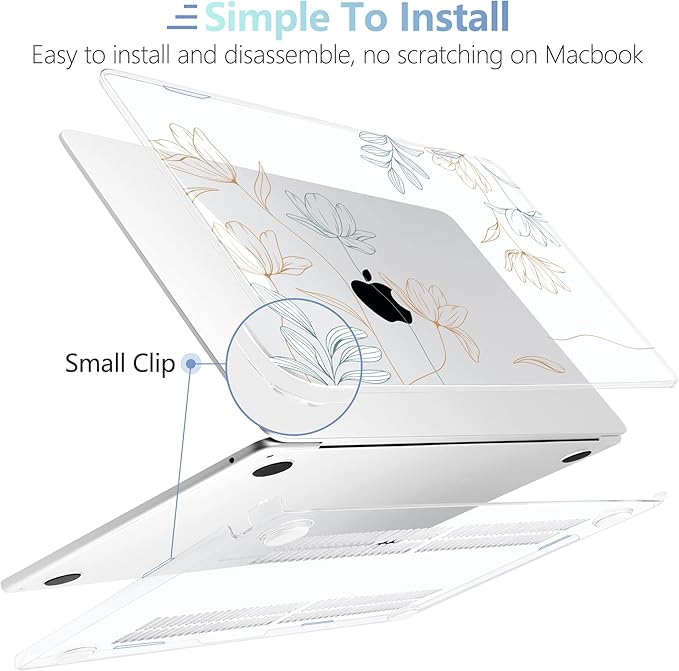 MEEgoodo for M4/M3/M2 MacBook Air 15.3 inch Case 2025 2024 2023, Case Fit Model - Image 4