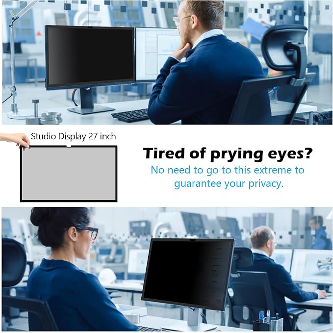 FILMEXT 27 inch privacy screen for monitor compatible - Image 8
