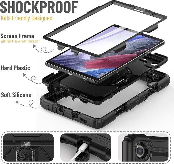 HXCASEAC Case for Samsung Galaxy Tab A7 Lite, Protective - Image 6
