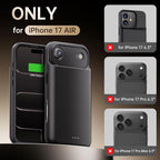 GIN FOXI Battery Case for iPhone 17 AIR, Charging Case Charger 8500mAh - Image 2