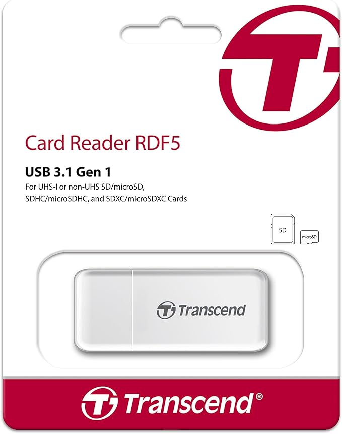 Transcend USB 3.0 SDHC/ SDXC/ microSDHC/ SDXC Card Reader - Image 2