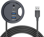 USB 3.0 Hub Sound Card USB-C 2 Port USB 60mm Desk Grommet Splitter Dock Station by NFHK