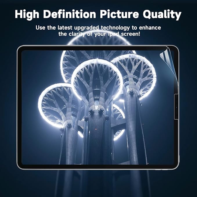 2 Pack Screen Protector for iPad Pro 11 & iPad Air 5/4, Ultra HD, Anti Glare - Image 3